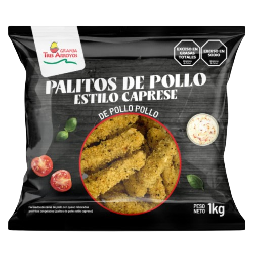 Palitos de pollo caprese